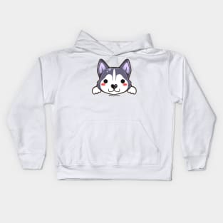 Cute Husky Puppy Kids Hoodie